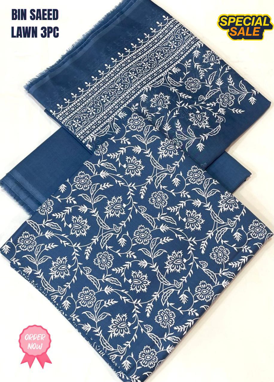 *BIN SAEED BRANDED 3PCS 💯 ORiIGNAL LAWN*