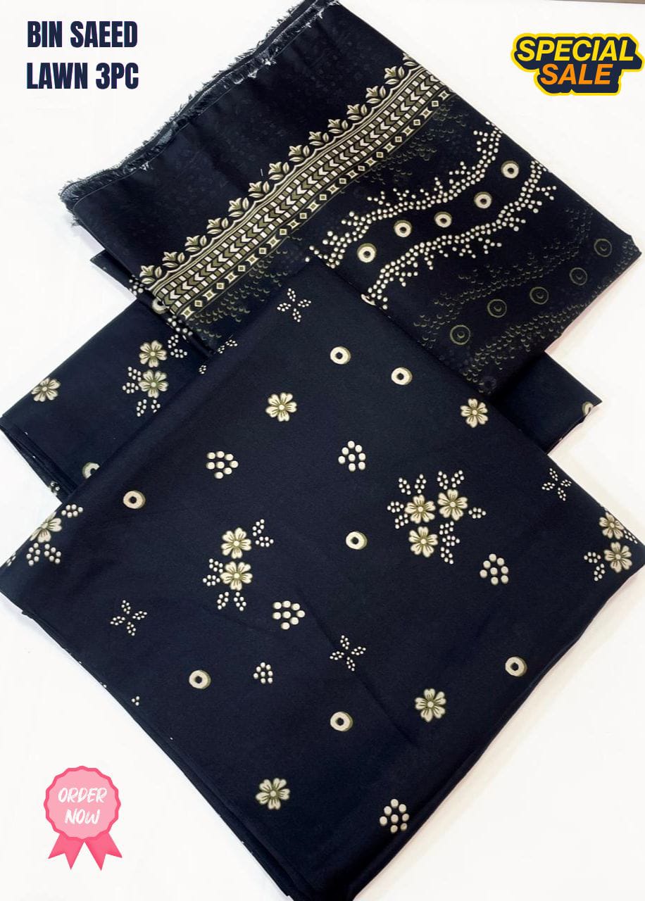 *BIN SAEED BRANDED 3PCS 💯 ORiIGNAL LAWN*